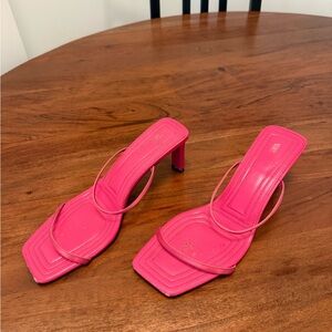 Zara Pink Heels with Minimalist Design